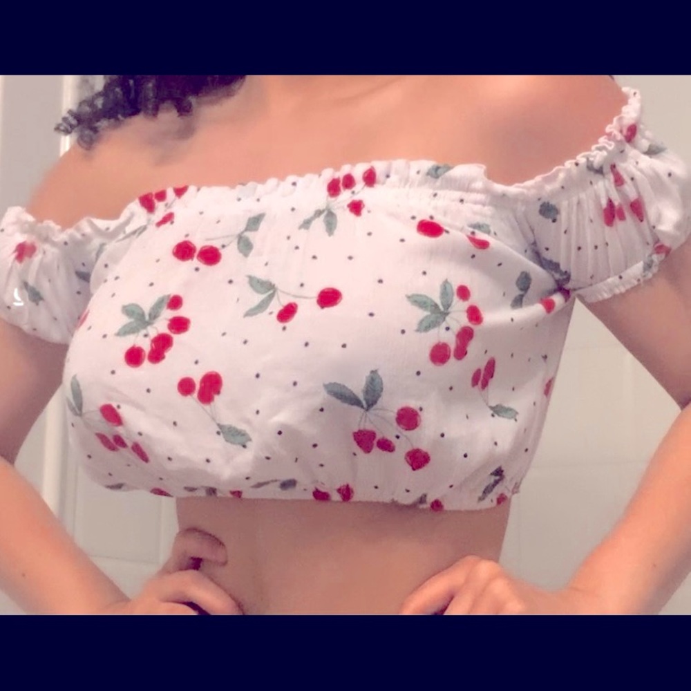 cherry bomb crop top